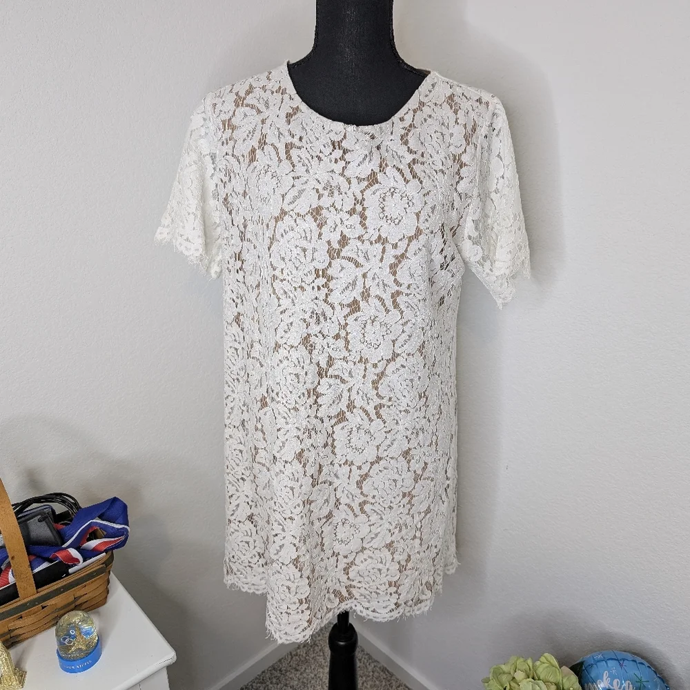 💘 Evie Lace Shift Dress - Picture 2 of 6